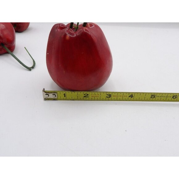 Artificial Fruit Apples Pears Grapes Plastic Rubber 8 Pieces Unbranded - Picture 16 of 16